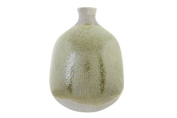 Forest Vase en grès Vert - D19xH26cm